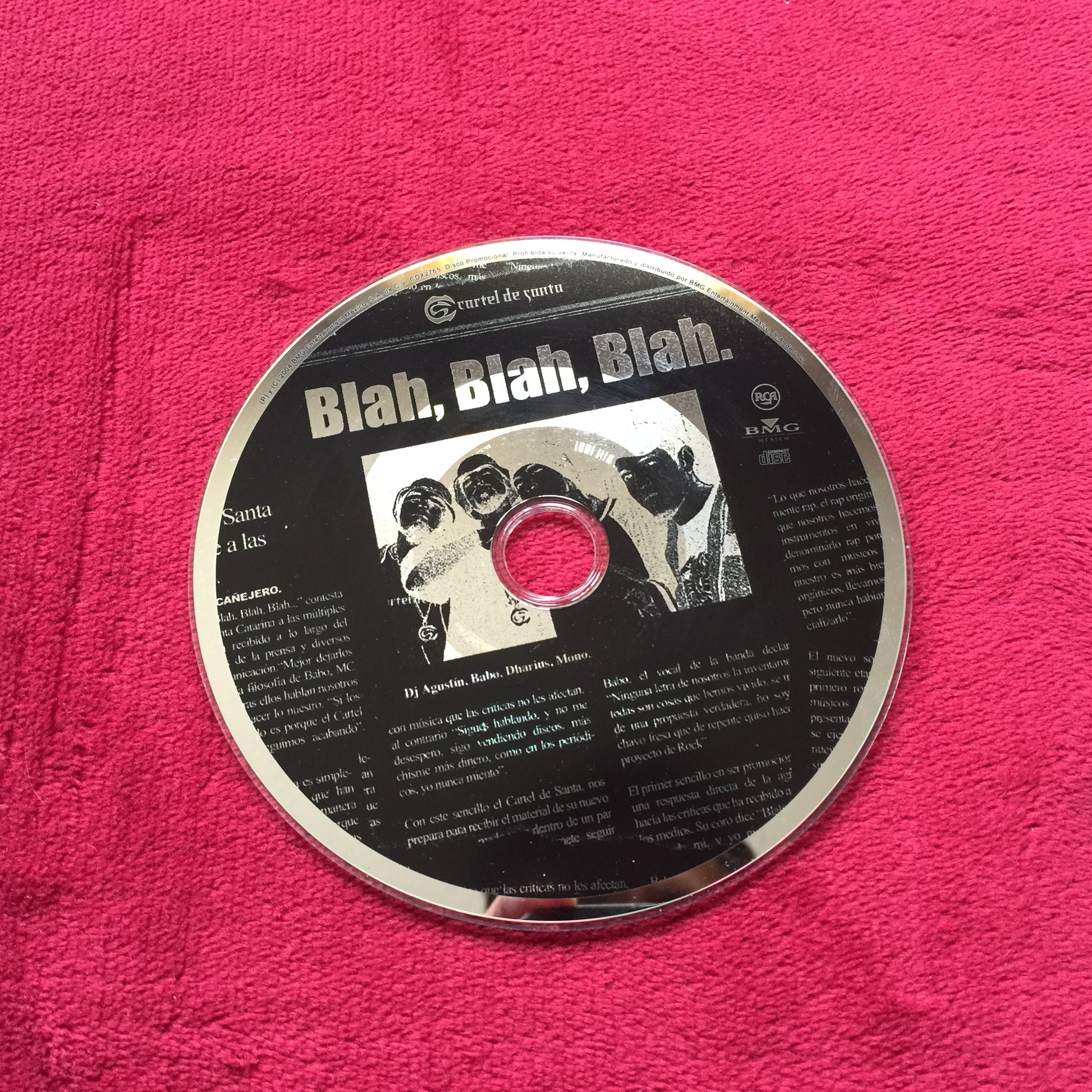 Cartel De Santa – Blah, Blah, Blah... Cd en buen estado. formato muerto