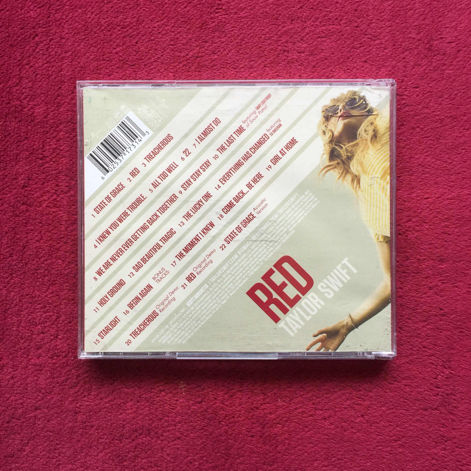 Taylor Swift – Red. Cd doble nacional en buen estado. formato muerto