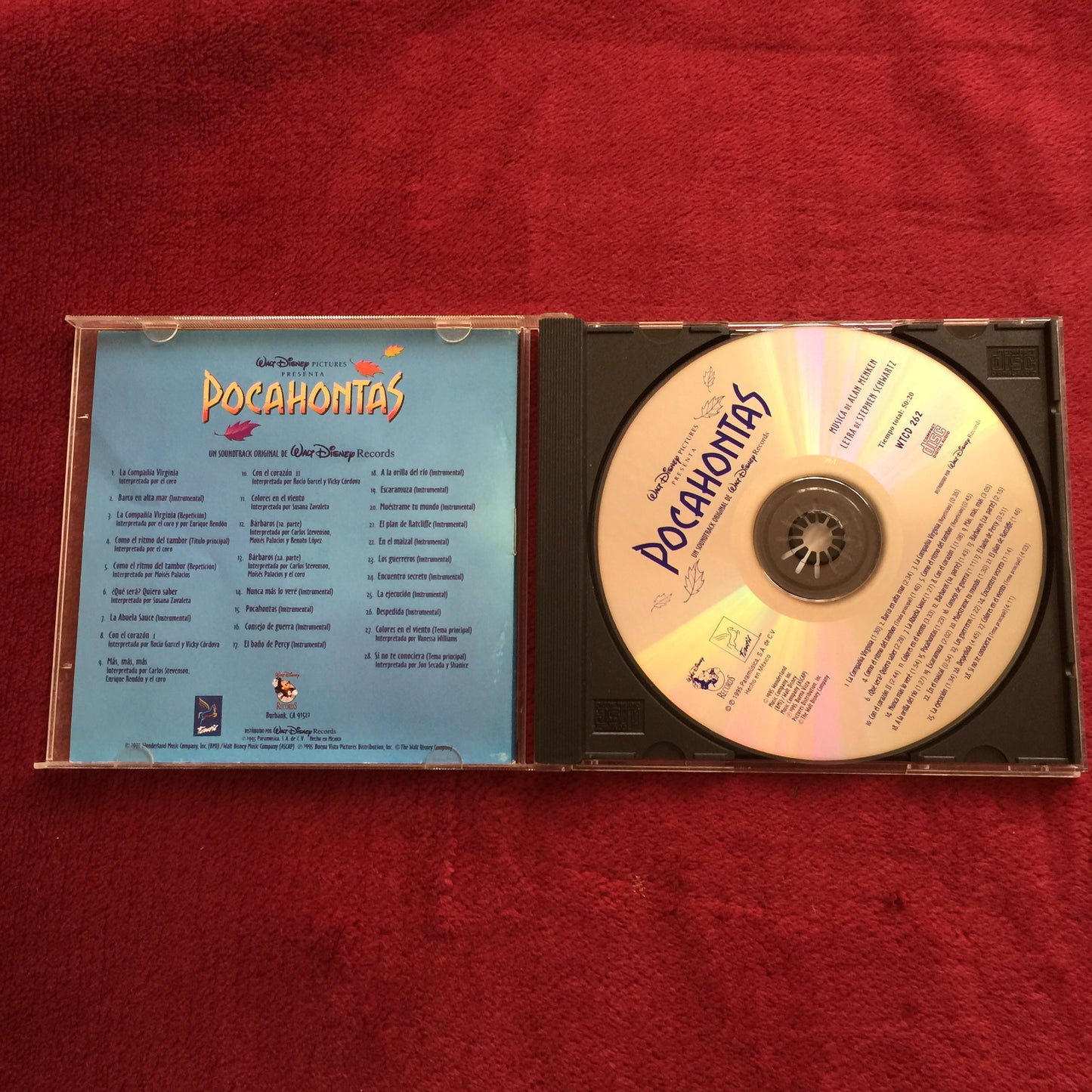 Alan Menken, Stephen Schwartz – Pocahontas. Cd nacional. formato muerto