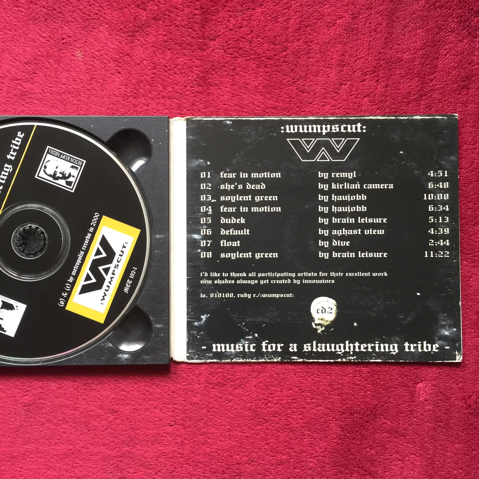 :wumpscut: – Music For A Slaughtering Tribe. Cd doble importado. formato muerto