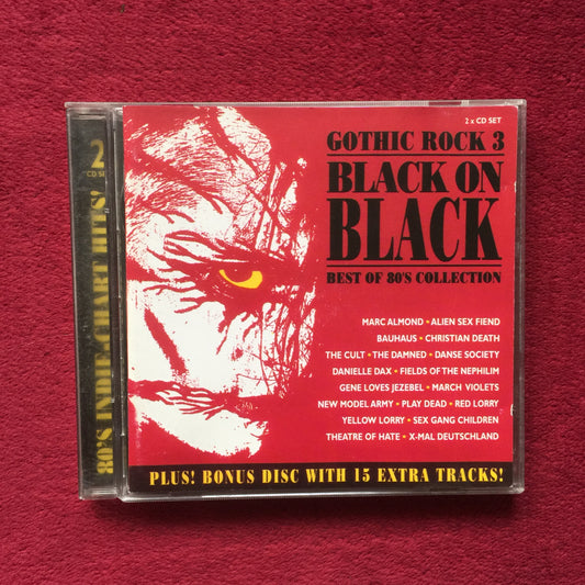 Various – Gothic Rock 3 - Black On Black - Best Of 80's Collection. Cd doble importado. formato muerto