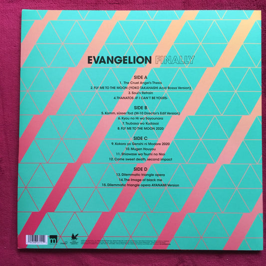 Evangelion Finally. Vinilo doble de color en excelente estado. formato muerto