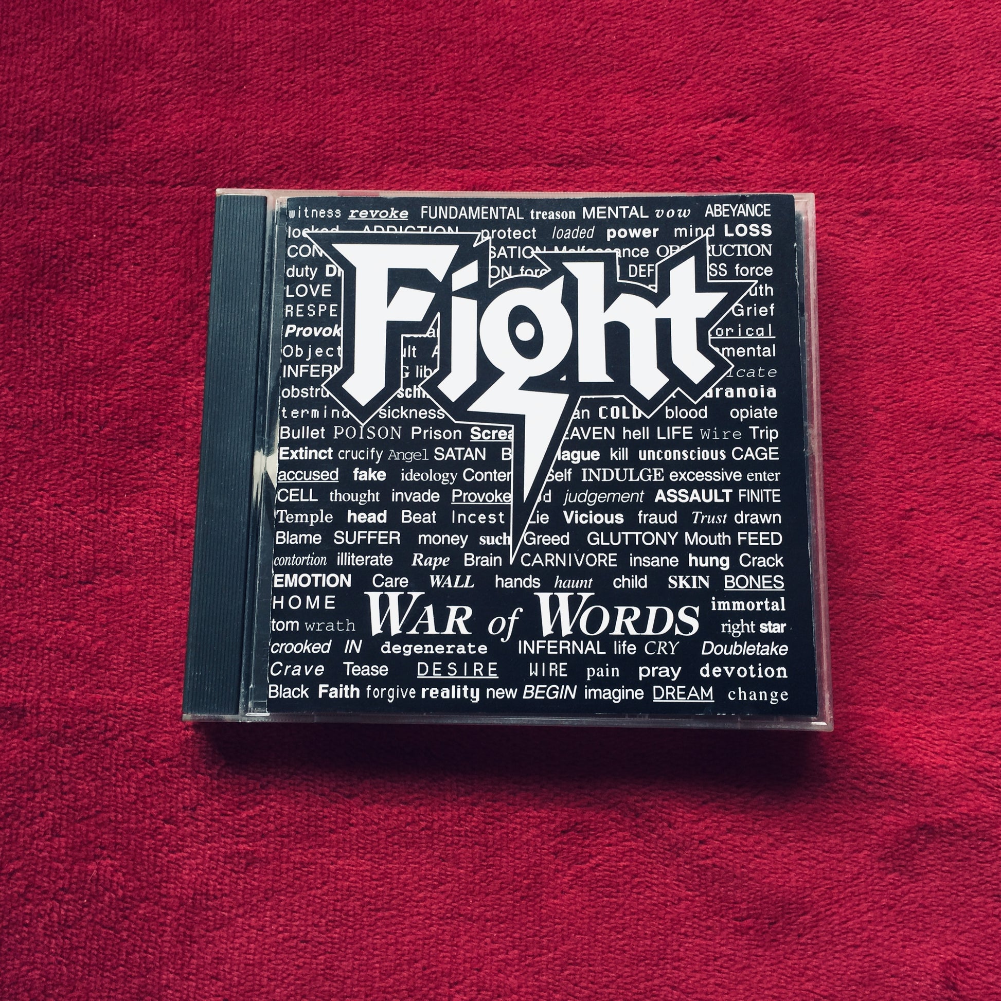 Fight – War Of Words. Cd importado 1993, buen estado. formato muerto