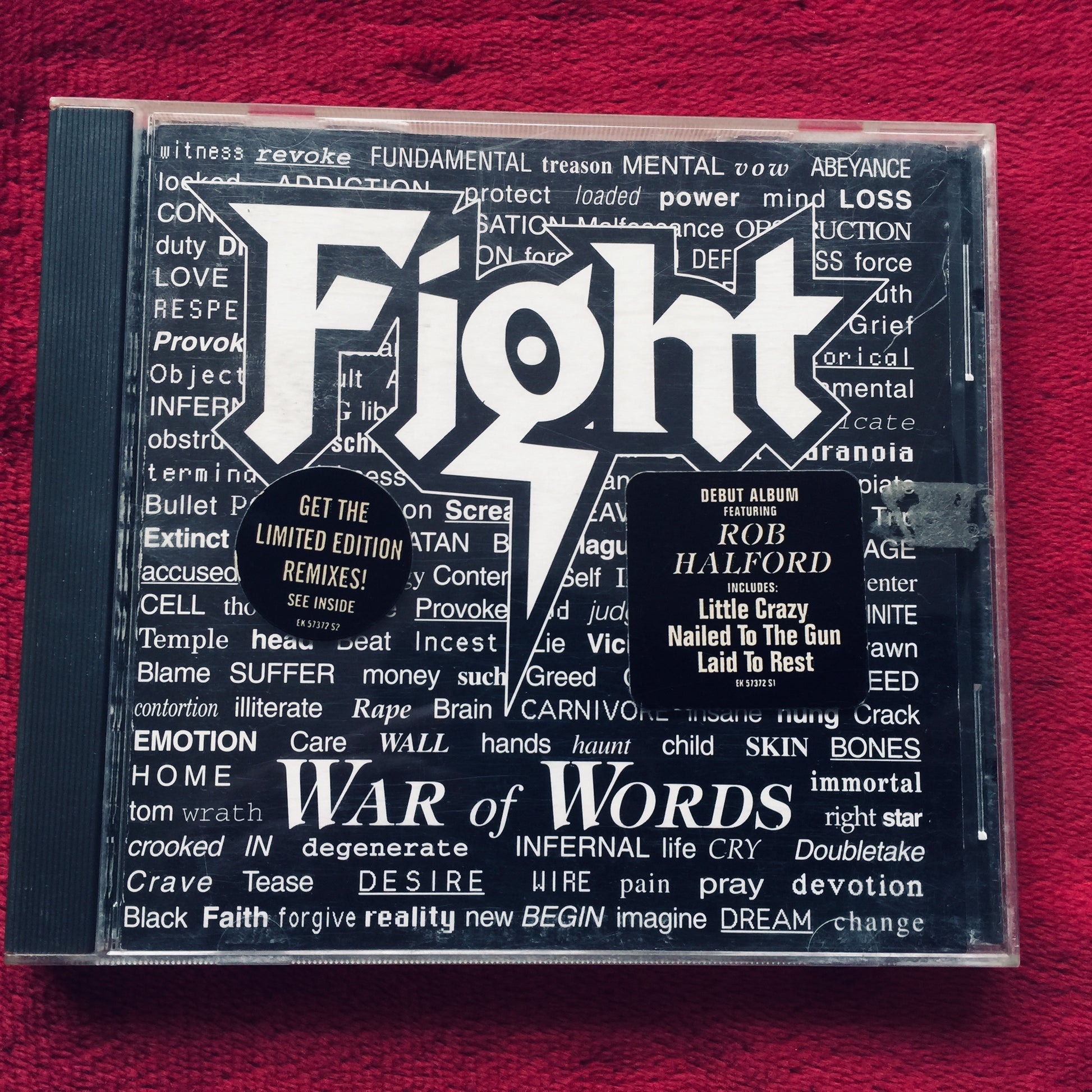 Fight – War Of Words. Cd importado 1993, buen estado. formato muerto