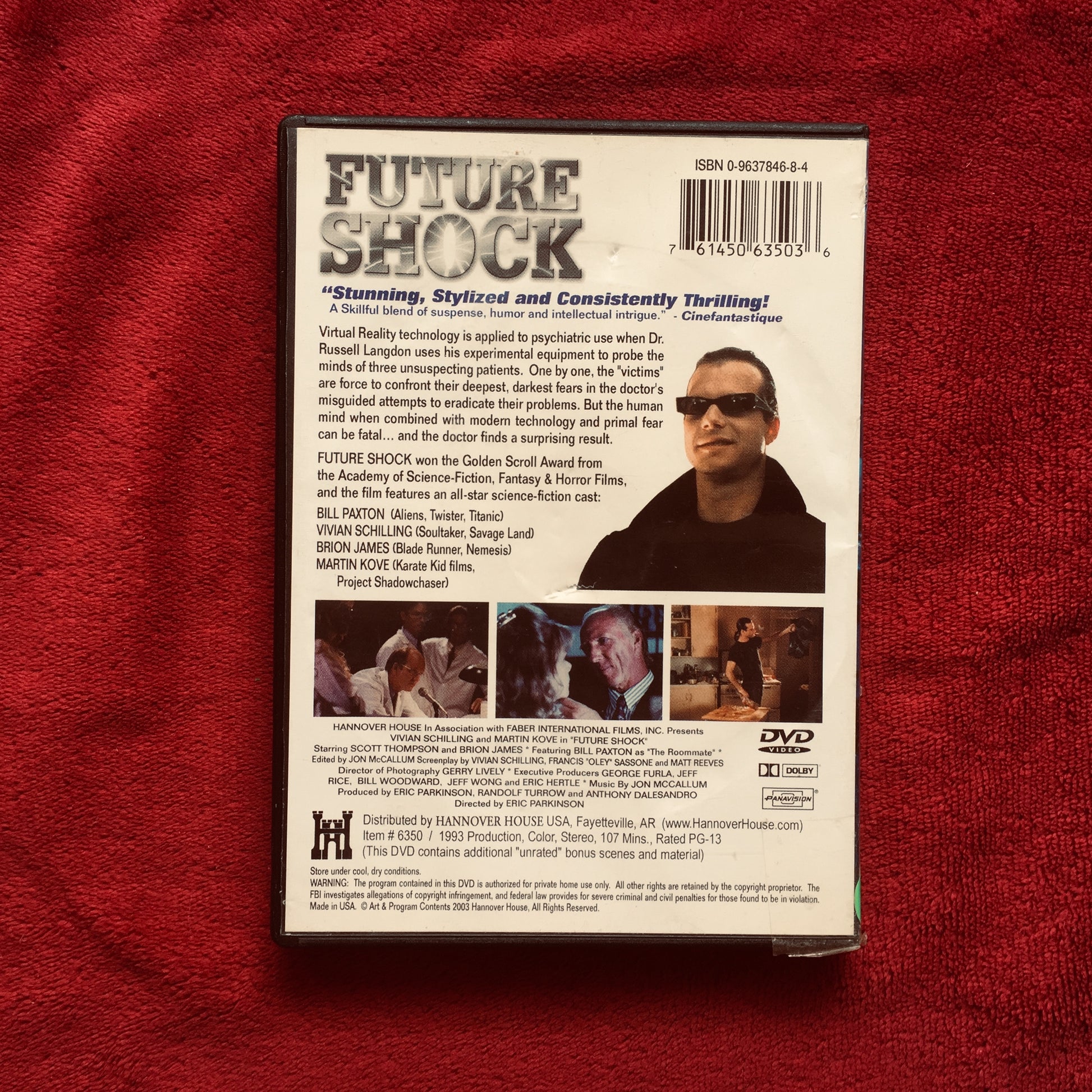 Future Shock. DVD importado en buen estado. formato muerto