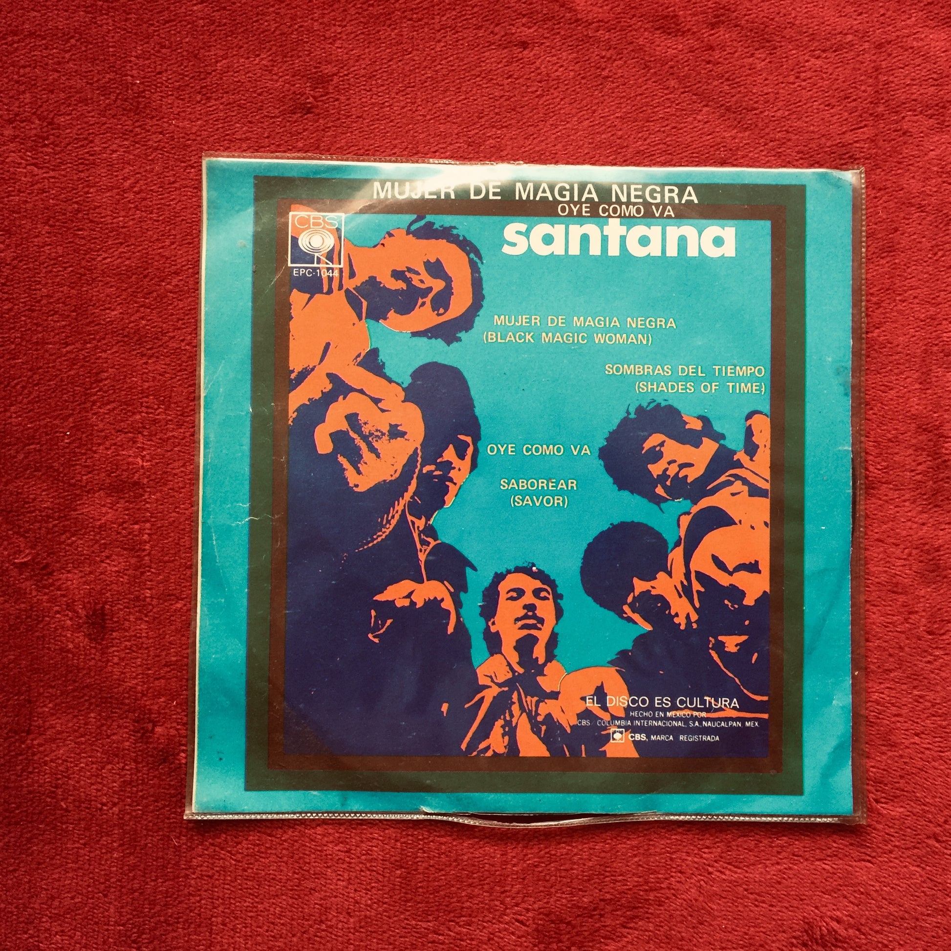 Santana – Mujer De Magia Negra / Oye Como Va. 7" en buen estado. formato muerto