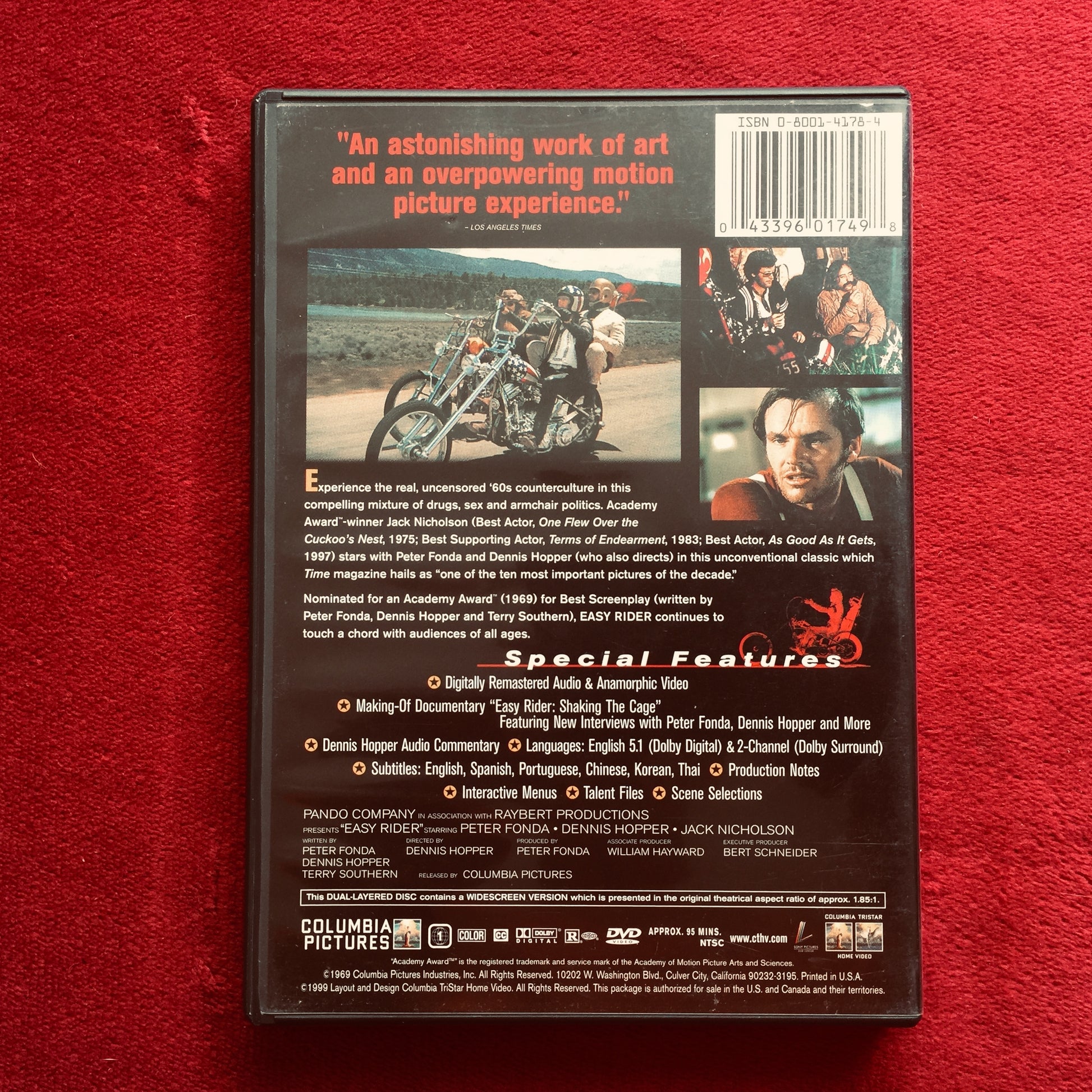 Easy Ride. Dennis Hopper. DVD. formato muerto