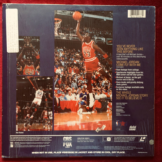 Michael Jordan: Come Fly with Me. Laserdisc en buen estado formato muerto