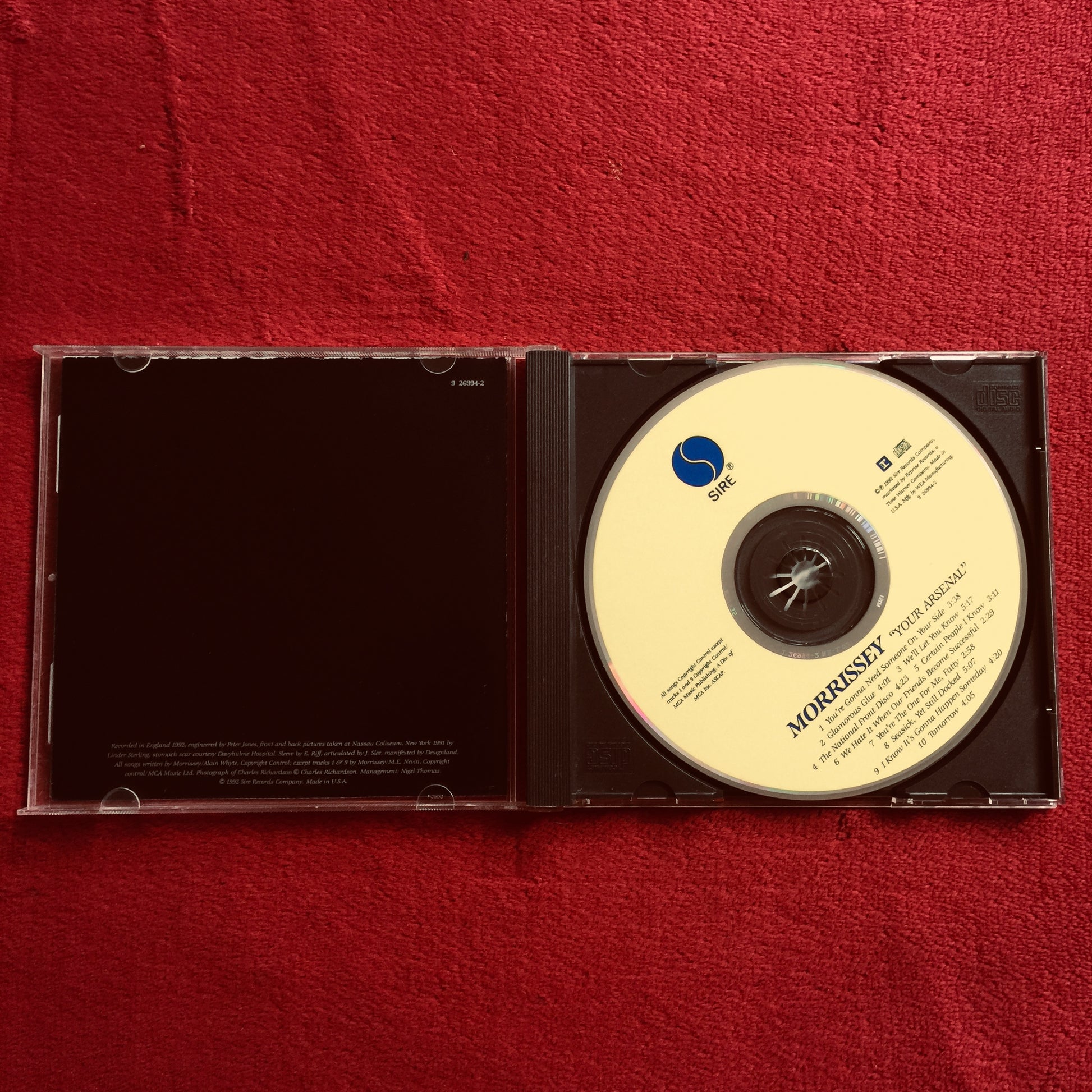 Morrissey – Your Arsenal. Cd importado. formato muerto