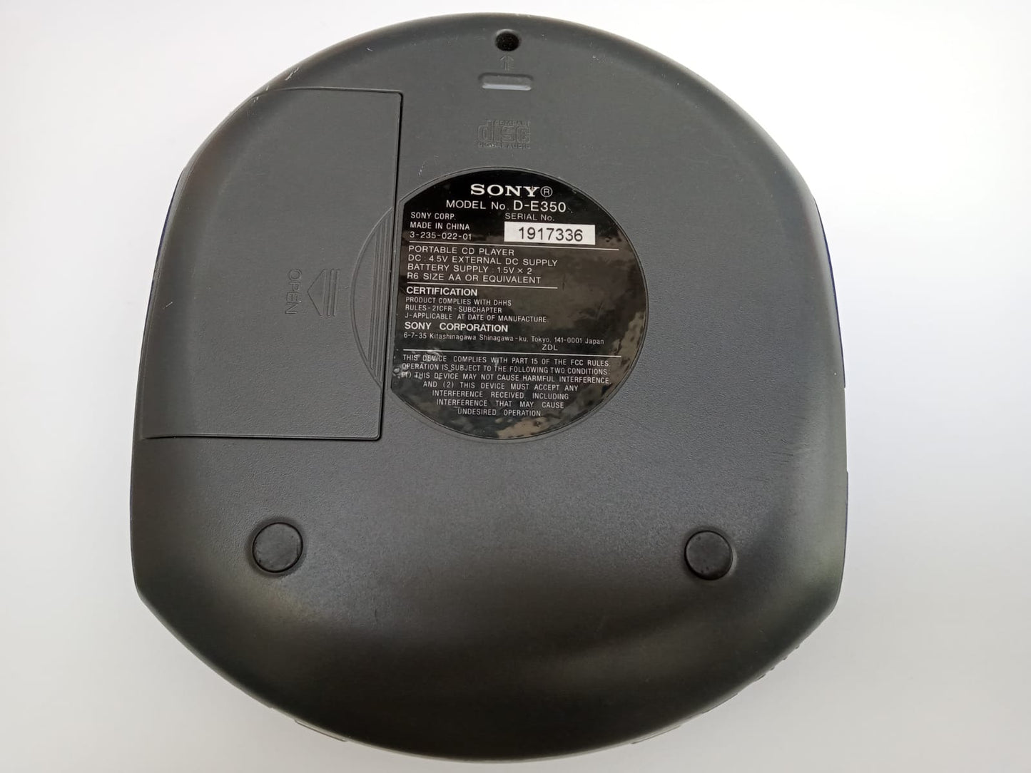 Sony D-E350 Reproductor portátil de CD, discman. formato muerto méxico