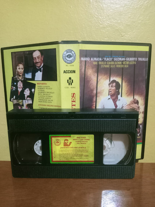 JOVENES DELINCUENTES. VHS en buen estado. formato muerto