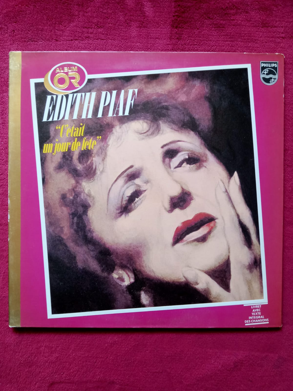 Édith Piaf. C'était un jour de fête. Vinilo importado en buen estado. formato muerto