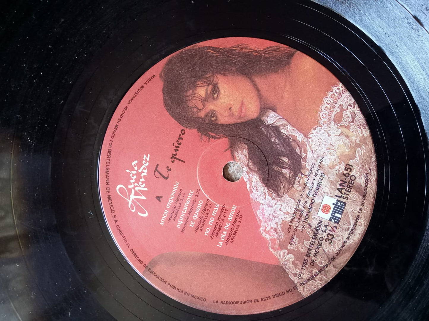 Lucía Méndez – Te Quiero. Vinilo en buen estado. fomato muerto