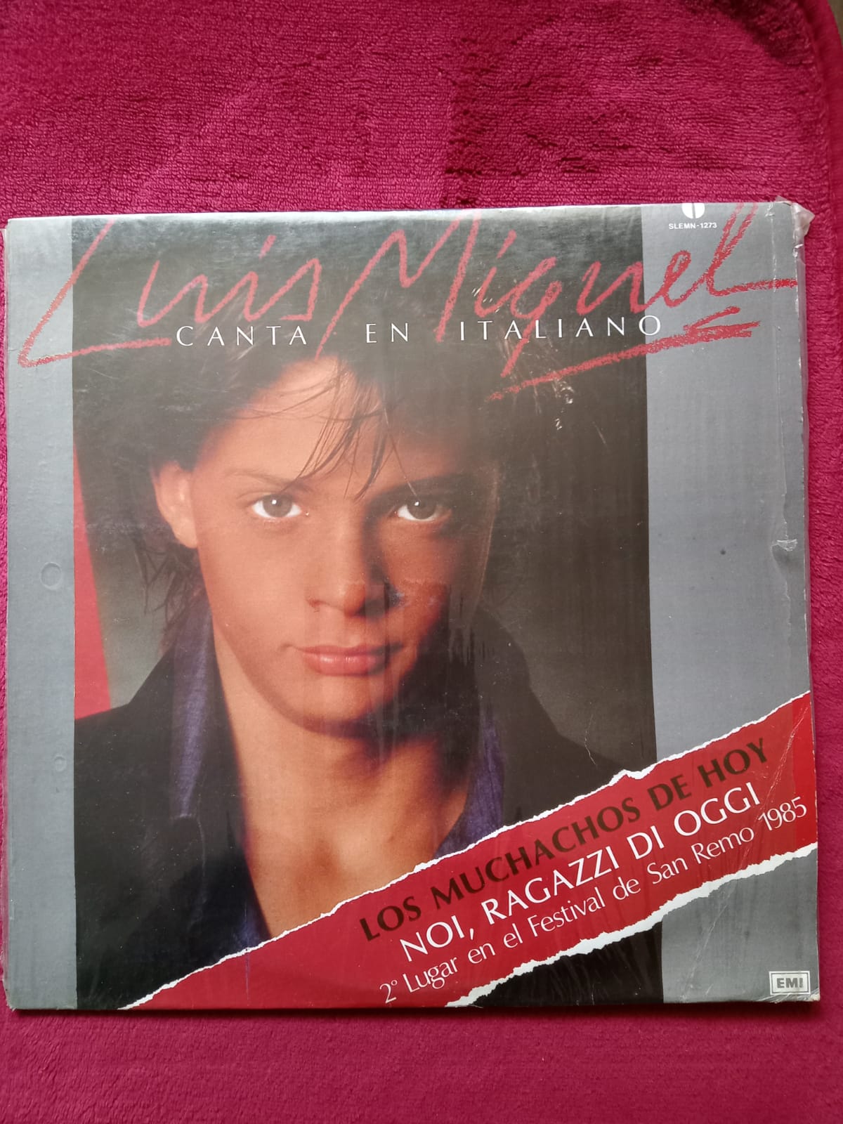 Luis Miguel – Canta En Italiano. Vinilo nacional. formato muerto