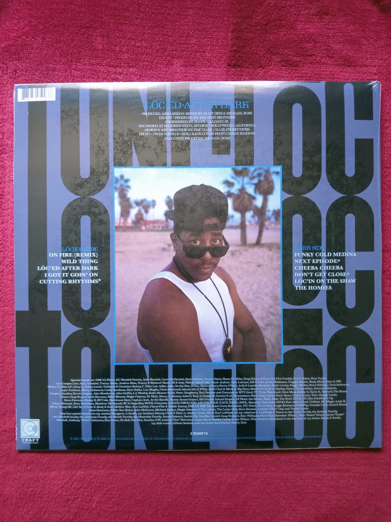 Tone Lōc. Loc-ed After Dark. Vinilo nuevo. formto muerto