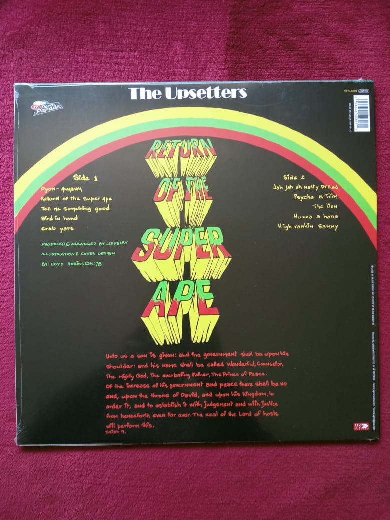 The Upsetters. Return of the Super Ape. Vinilo nuevo. formato muerto