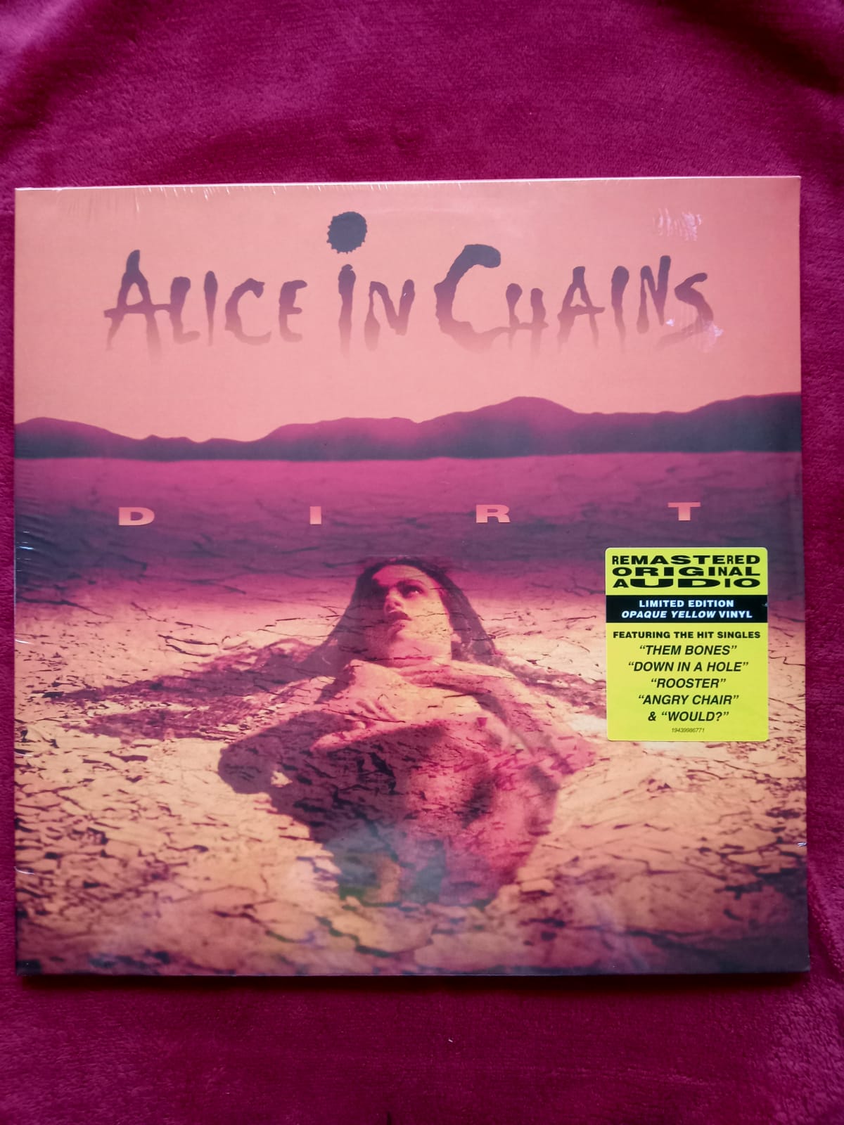 Alice in Chains. Dirt. Vinilo doble color amarillo.