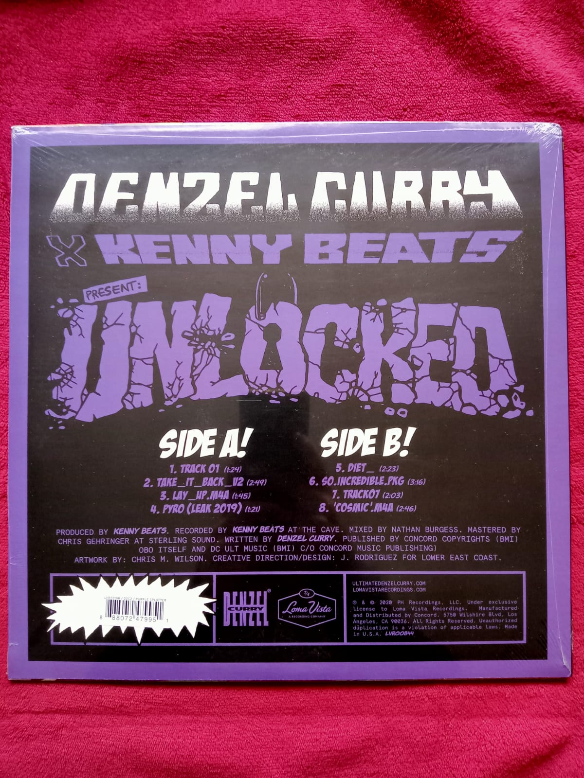 Denzel Curry, Kenny Beats. UNLOCKED [Amethyst LP]. vinilo nuevo. formato muerto