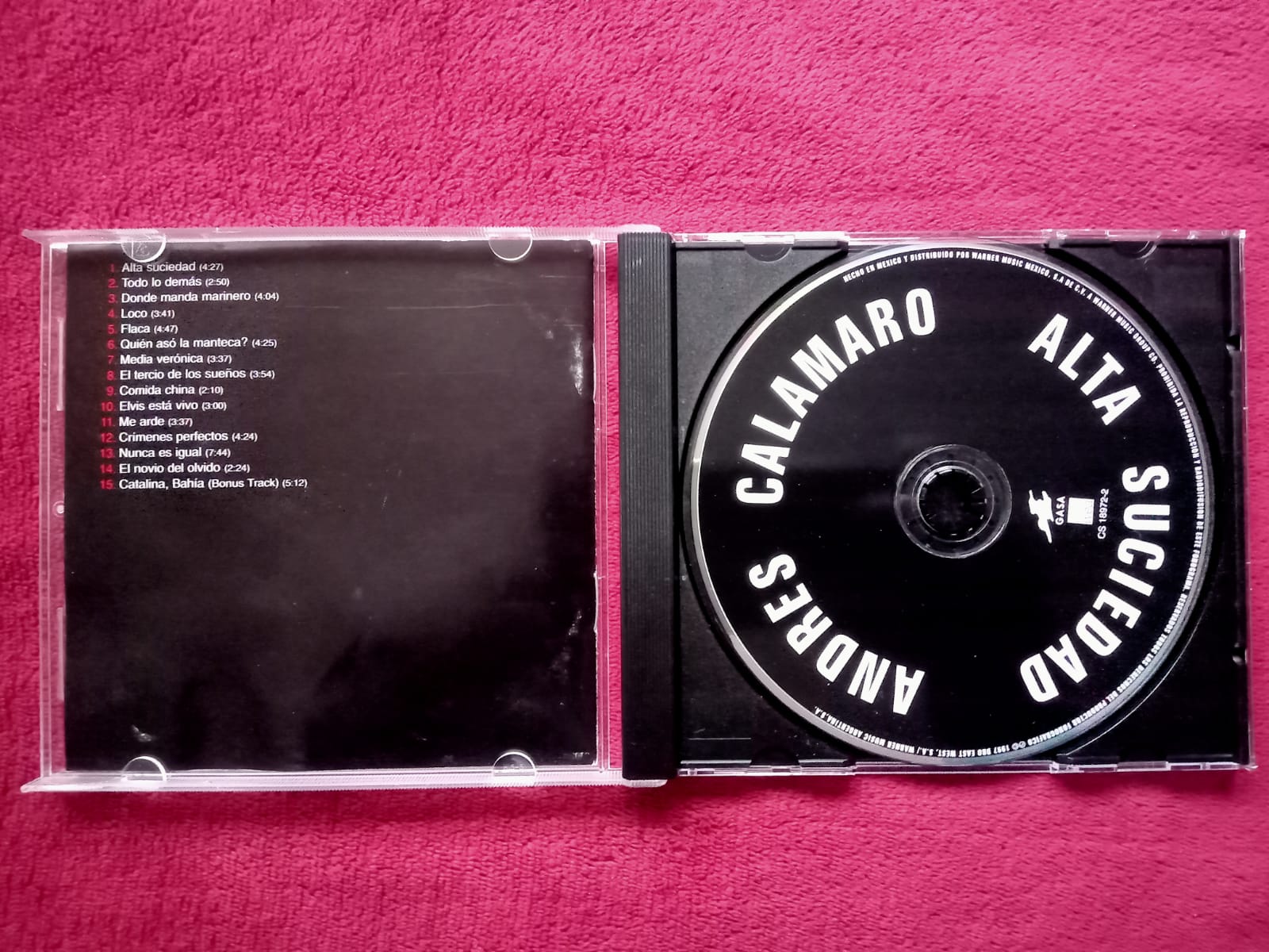 Andrés Calamaro – Alta Suciedad. Cd nacional buen estado. formato muerto