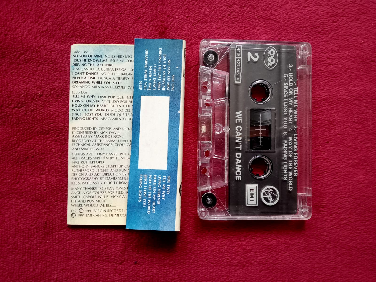 Genesis. We Can't Dance. Cassette nacional en buen estado. formato muerto