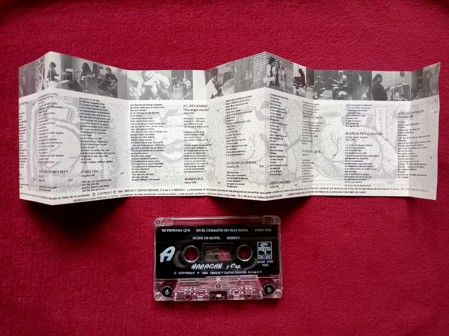 Haragan Y Cia. – En El Corazón No Hay Nada. Cassette en buen estado. formato muerto