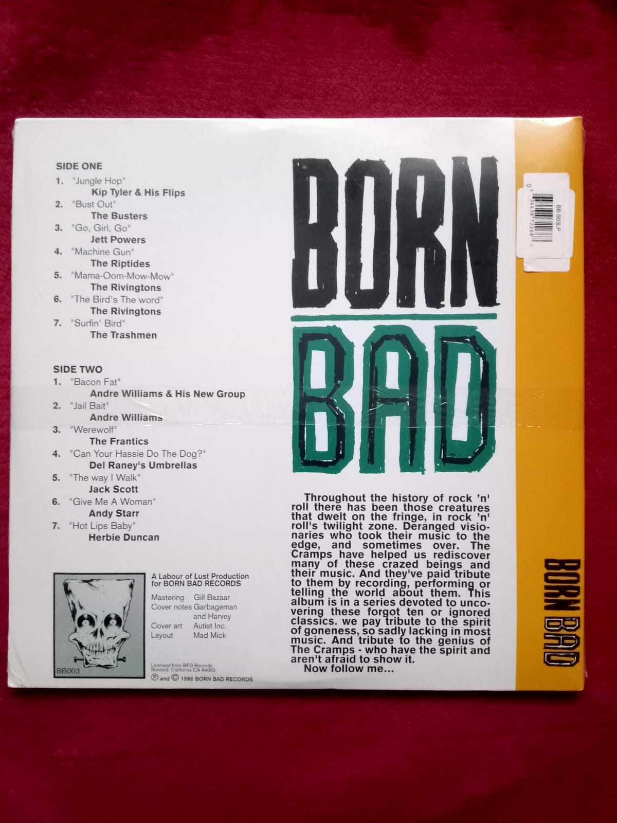 Varios: Born Bad Vol.3. Vinilo nuevo gatefold. formato muerto