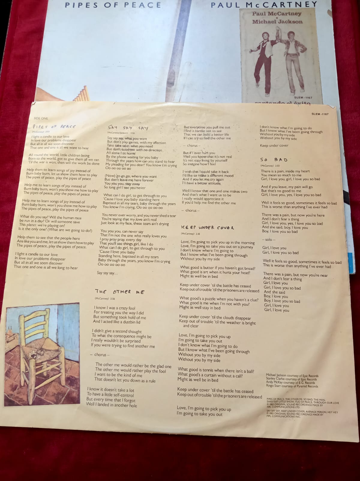 Paul McCartney – Pipes Of Peace. Vinilo nacional en buen estado. formato muerto