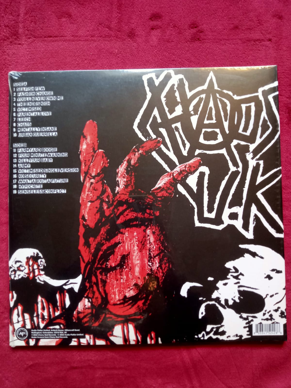 Chaos UK – Total Chaos: The Singles Collection. Vinilo nuevo de color. formato muerto