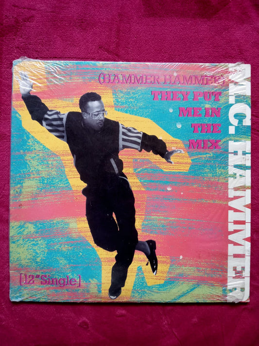 M.C. Hammer – (Hammer Hammer) They Put Me In The Mix / Cold Go M.C. Hammer. Vinilo en buen estado. formato muerto tienda de discos en mexico