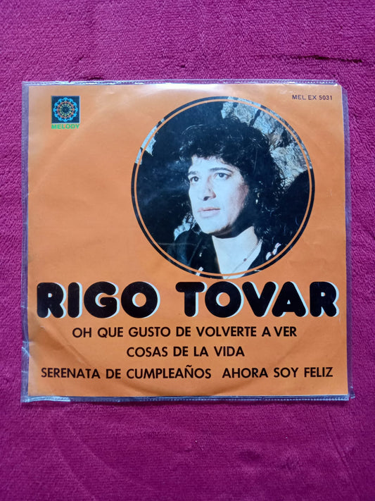 Rigo Tovar – Rigo Tovar. 7" en buen estado. formato muerto tienda de vinilos en mexico