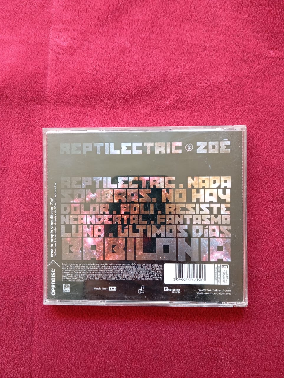 Reptilectric CD Zoé tienda en línea formato muerto