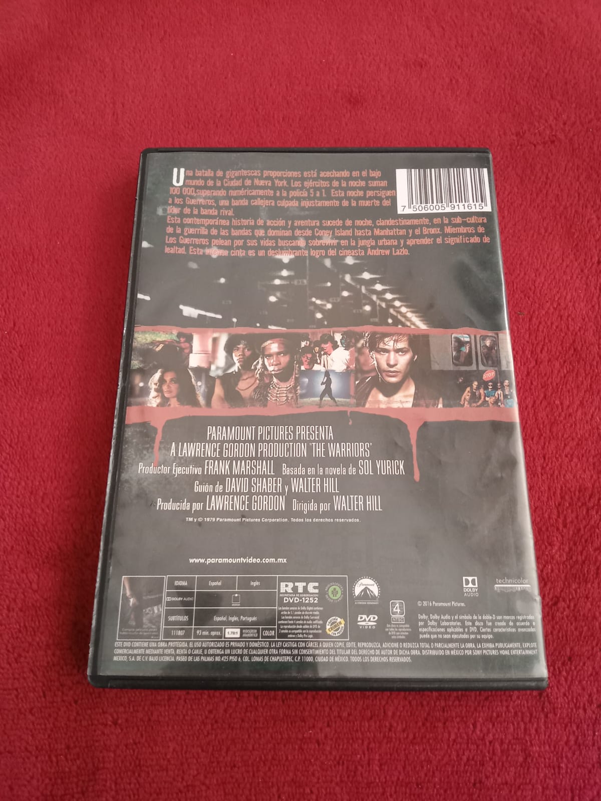 Los Guerreros. The Warriors (1979). DVD en buen estado. tienda de dvd formato muerto