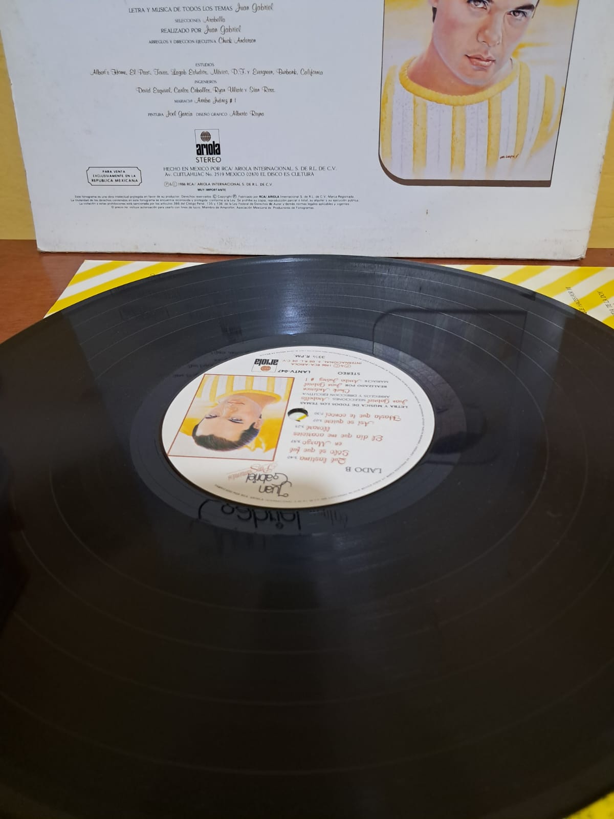 💿 Juan Gabriel – Pensamientos (1986). Vinilo primera edición excelente estado.  formato muerto