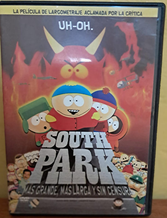 🎬 South Park: Más Grande, Más Larga y Sin Censura – DVD Nacional en excelente estado. formato muerto