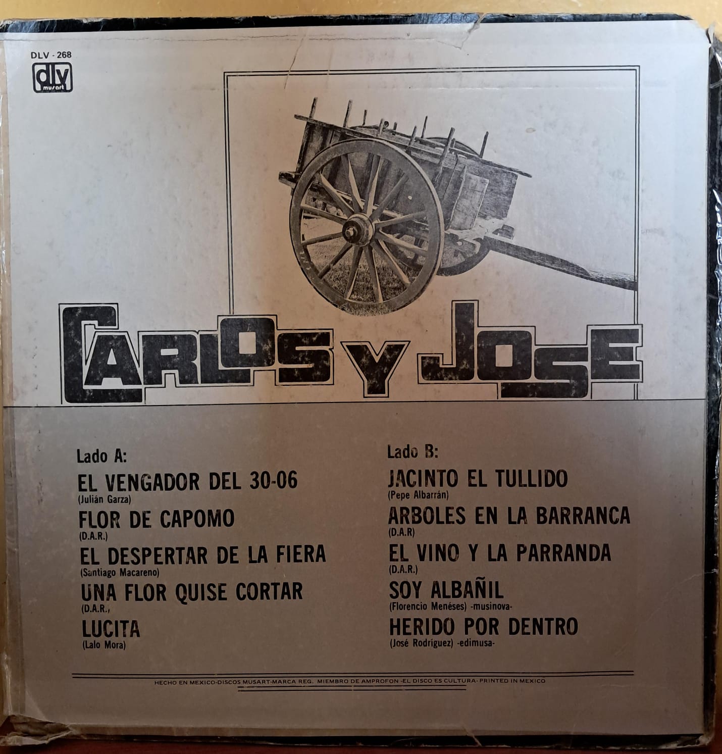 Carlos Y José – Flor De Capomo. Vinilo. formato muerto