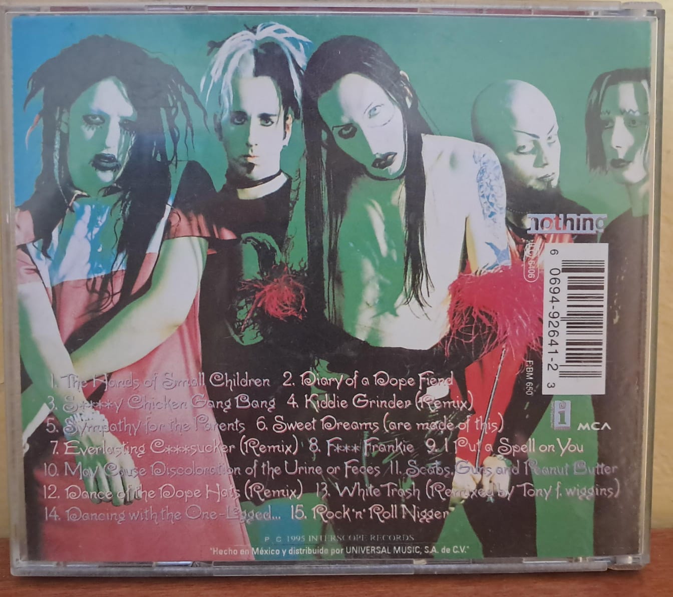 🕷️ Marilyn Manson – Smells Like Children. Cd en buen estado. formato muerto