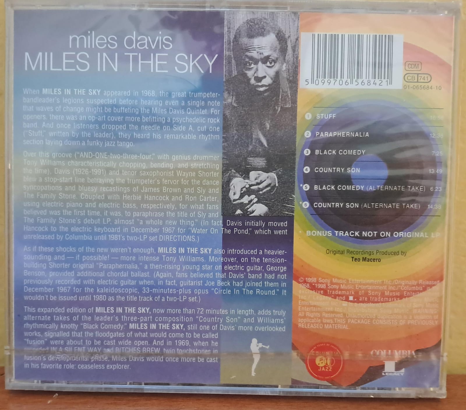 🌌 Miles Davis – Miles in the Sky. Cd nuevo. formato muerto
