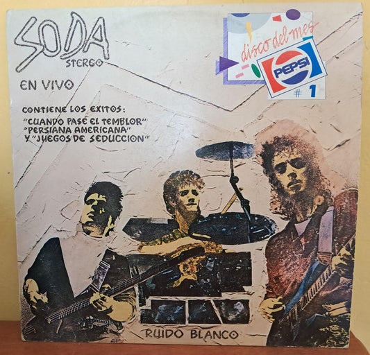 Soda Stereo – Ruido Blanco - En Vivo. Primera edición. formato muerto