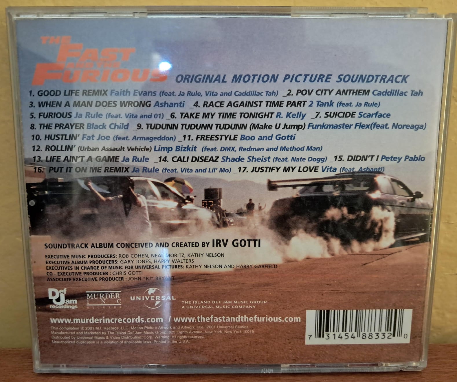 Varios – The Fast And The Furious (Original Motion Picture Soundtrack). formato muerto