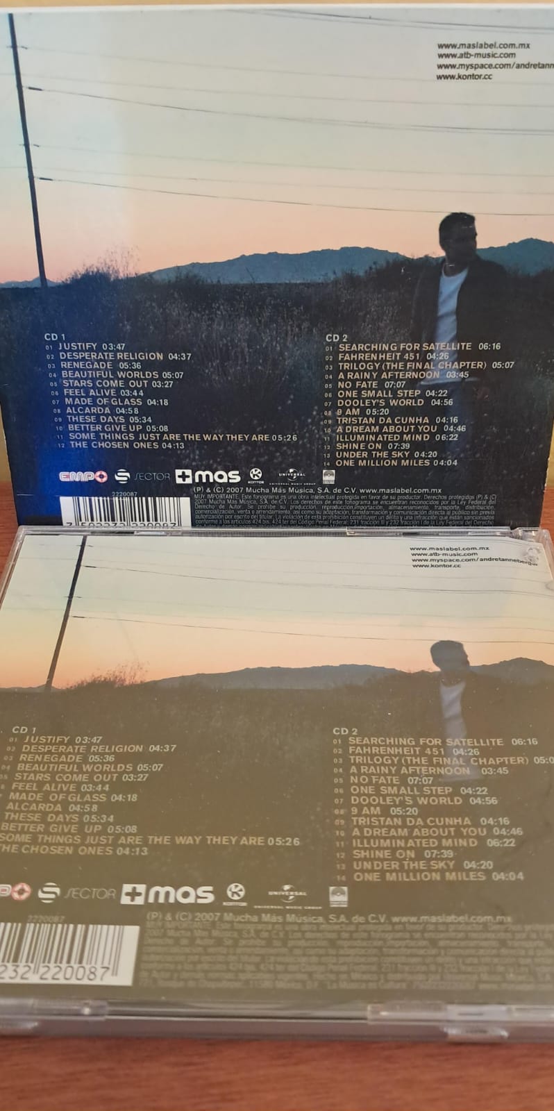 ATB – Trilogy. Cd doble en buen estado. formato muerto