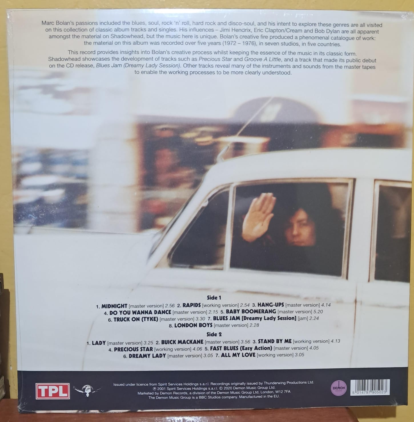 Marc Bolan y T. Rex. Shadowhead. Vinilo nuevo. formato muerto