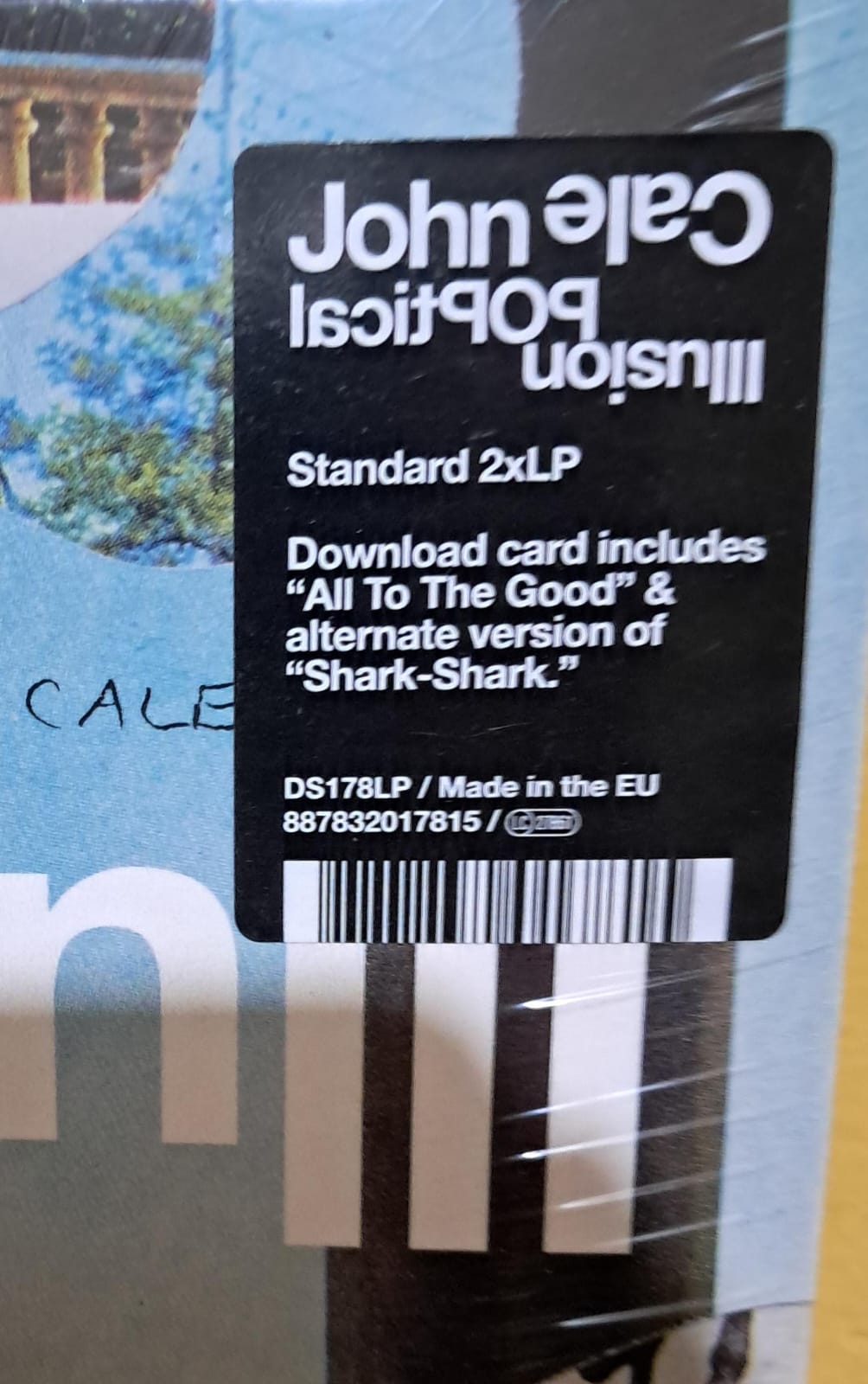 JOHN CALE – POPTICAL ILLUSION. Vinilo doble nuevo. formato muerto