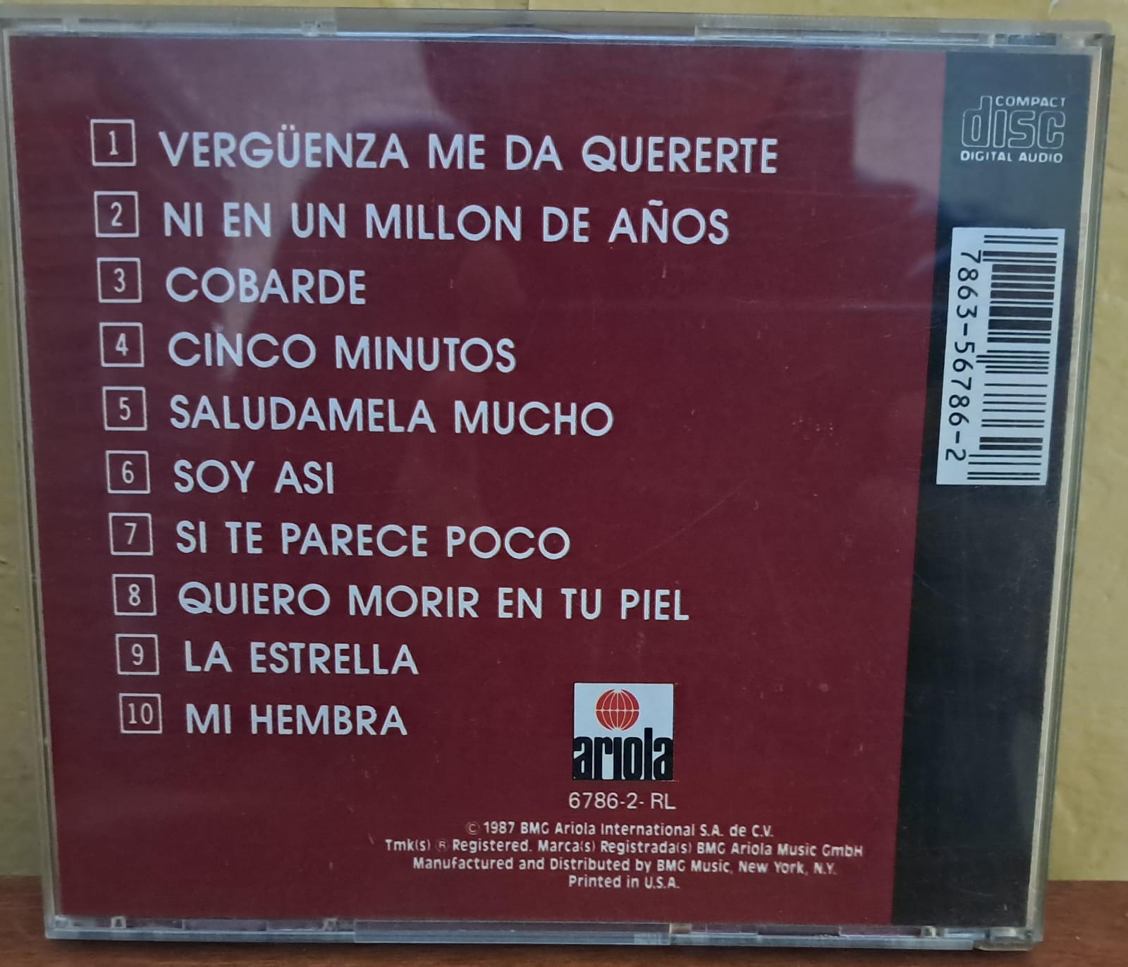 José José – Soy Así. Cd importado excelente estado. formato muerto