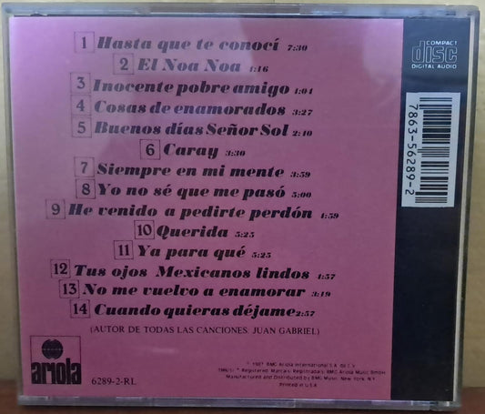 Juan Gabriel – Para Ti... 14 Exitos Originales. Cd importado en excelente estado. formato muerto