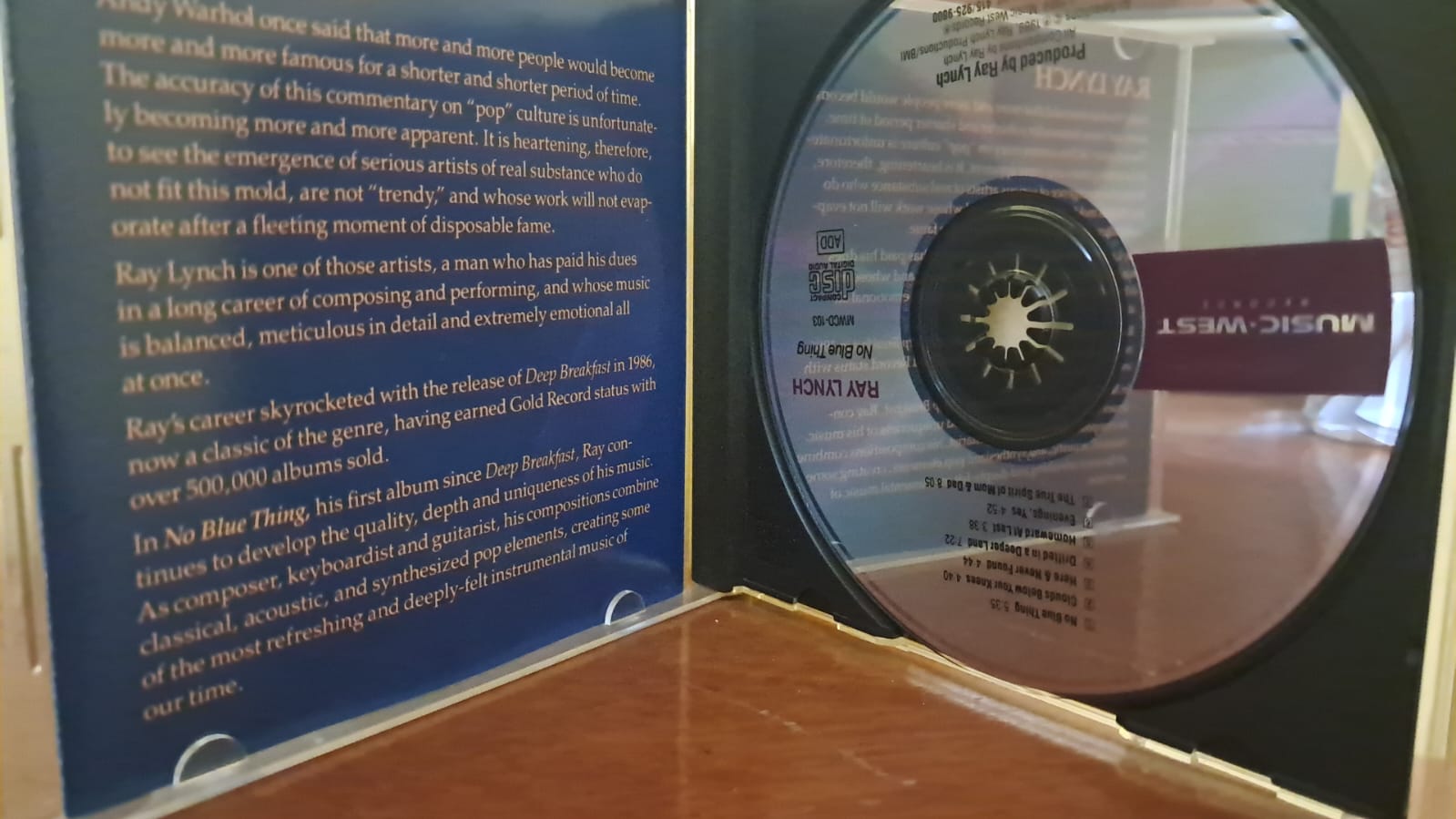 Ray Lynch – No Blue Thing (CD original en excelente estado) formato muerto