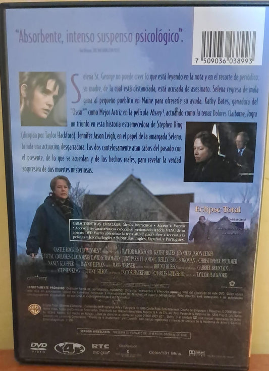 Eclipse Total (Dolores Claiborne). DVD en buen estado. formato muerto