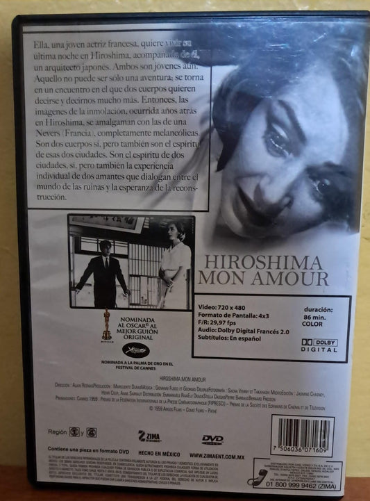 Hiroshima mon amour (1959) – DVD en buen estado. formato muerto