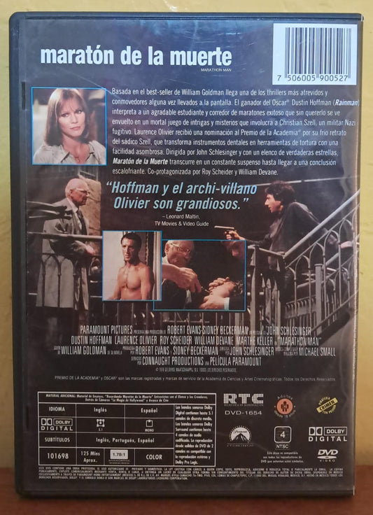 Maratón de la Muerte – Marathon Man [DVD Nacional]. En buen estado. formato muerto