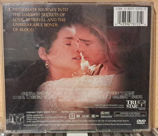 Legends of the Fall – Leyendas de Pasión [DVD Importado]. En buen estado.  formato muerto