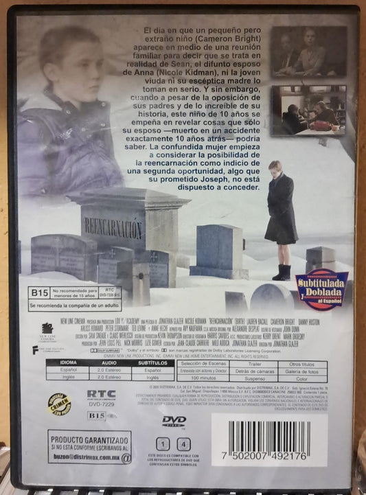 Reencarnación (Birth) – Nicole Kidman [DVD Nacional] En buen estado. formato muerto